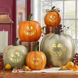 light-up design your own pumpkin family 